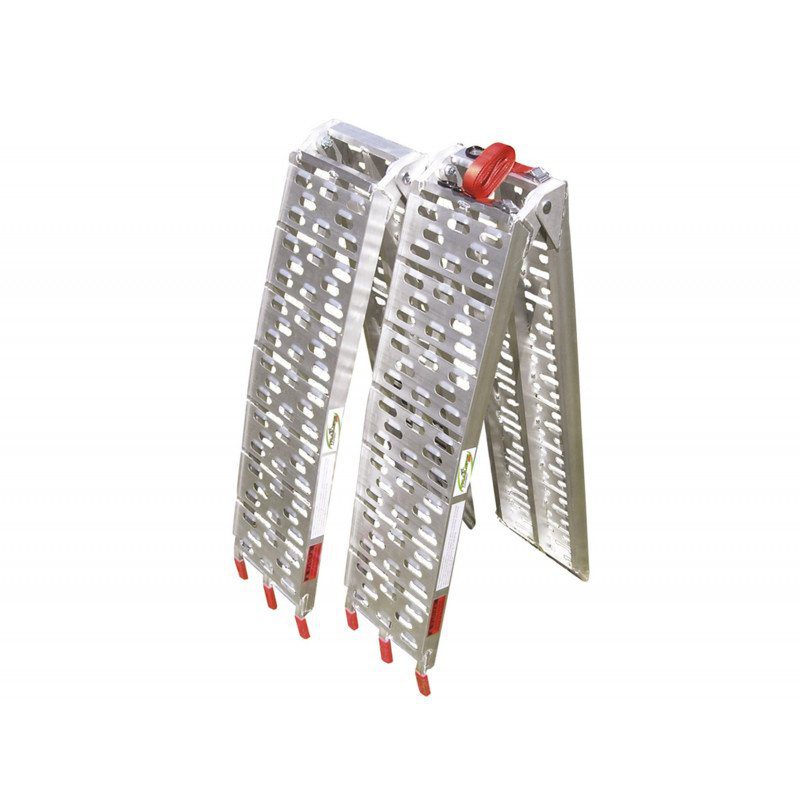 2 rampes aluminium pliantes a barreaux 227 m charge 450 kg